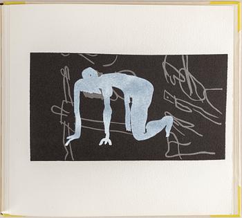 LAGE LINDELL, bok bestående av 22 bilder tryckta i silk-screen. Bok signerad Lage Lindell och numrerad 28/100 i blyerts.