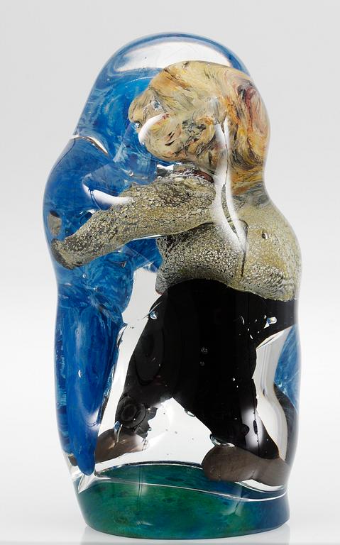 A David Hopper glass sculpture, USA 1990.