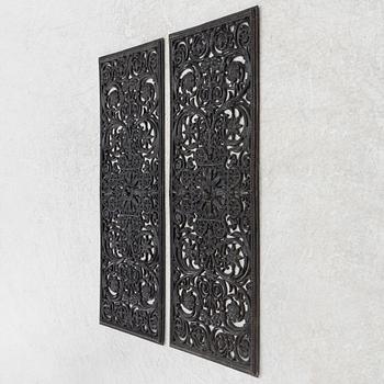 Dekorelement, ett par, tidigt 1900-tal.