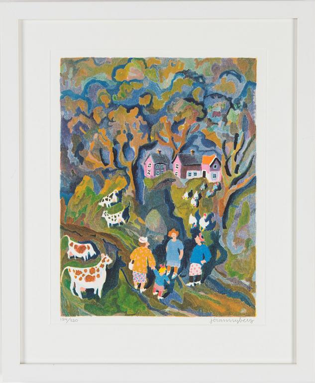 JÖRAN NYBERG, two lithographs in colours, signed and numbered 1/320 and 184/320.