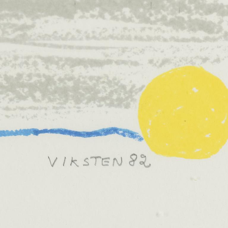 HANS VIKSTEN, LLithographs in colour, 3, signed.
