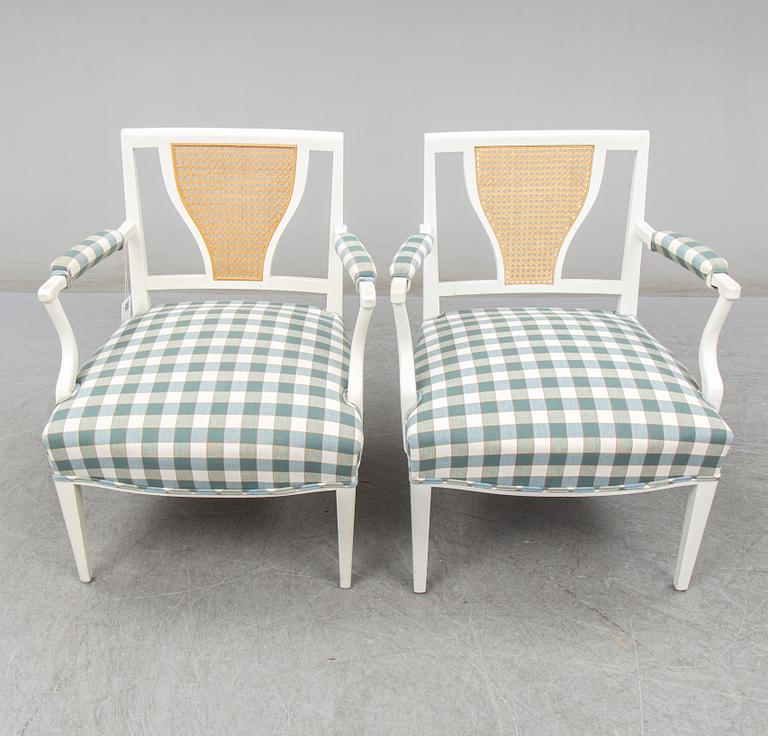 JOSEF FRANK, a pair of 969 armchairs for firma Svenskt Tenn.