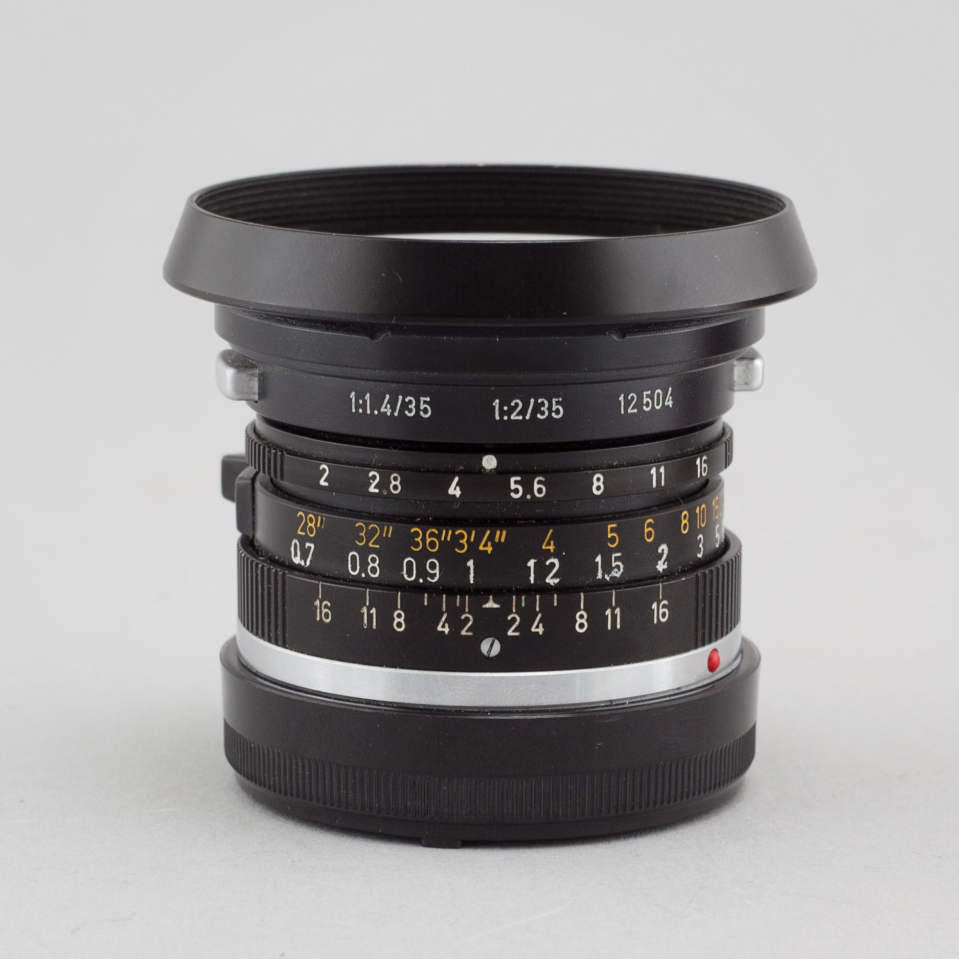 A Summicron lens, 1:2/35, nr 2539335, Ernst Leitz, Canada, second half of the 20th century.