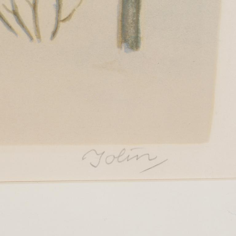 EINAR JOLIN, färglitografi, signerad och numrerad 211/360.