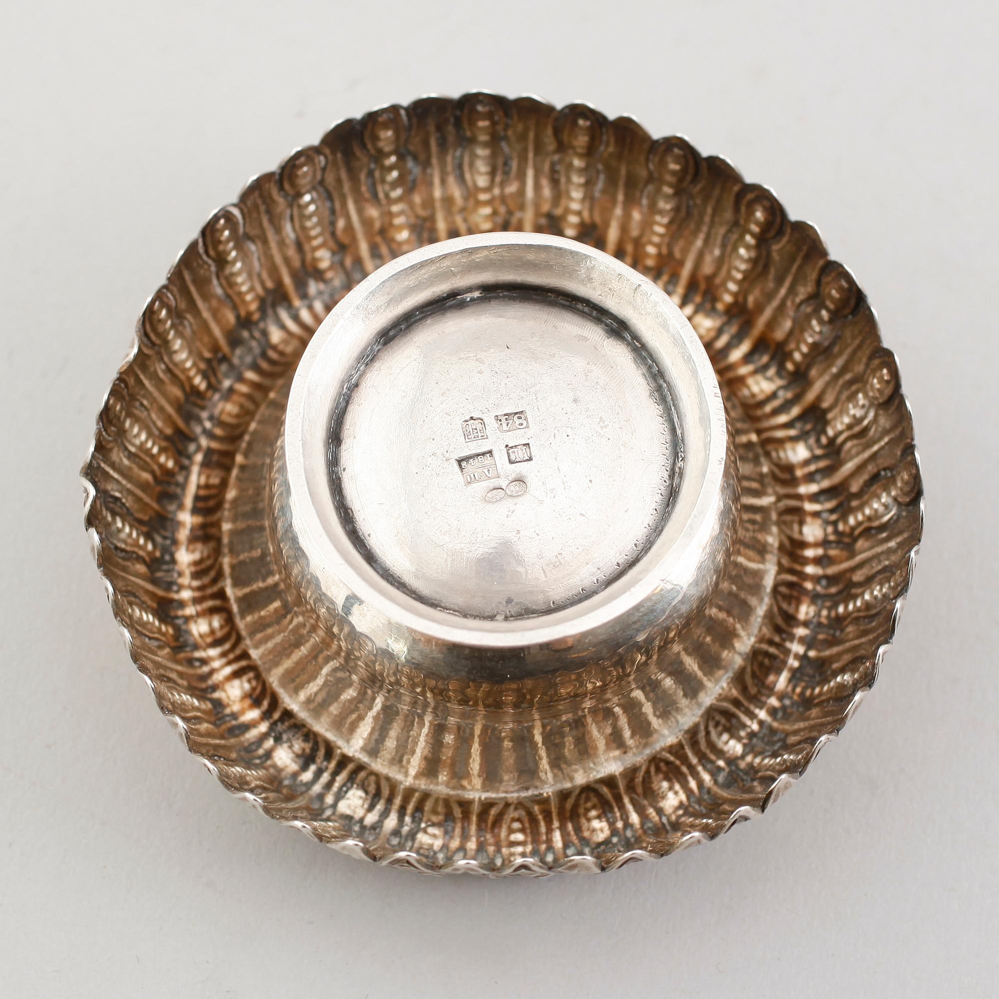 SALTKAR, silver, Ryssland, 1848. Vikt ca 64 gram.