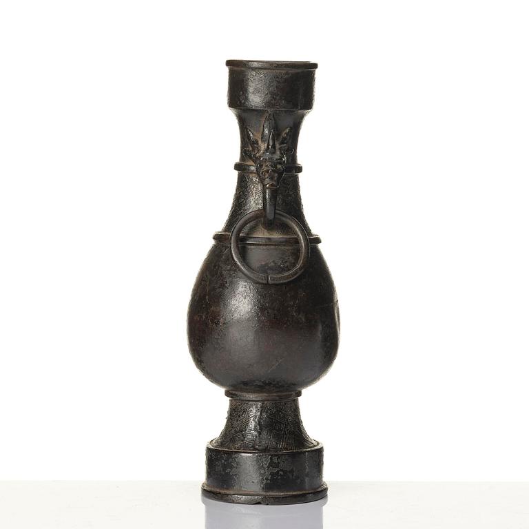 A bronze vase, Ming dynasty (1368-1644).