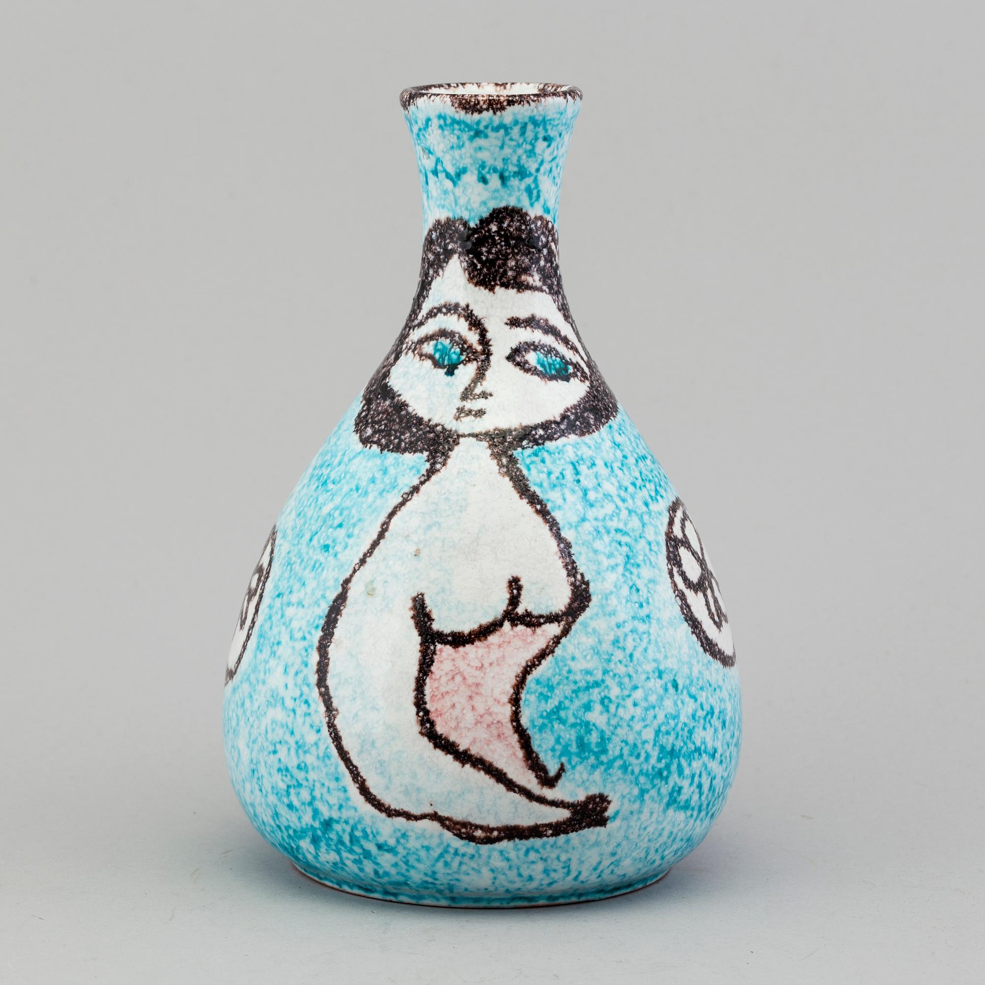MARCELLO FANTONI, a 1950's ceramic vase, Italy.