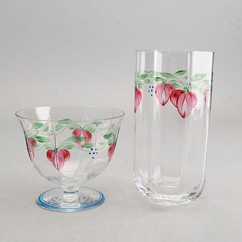 GLASSERVIS, 32 delar, "Maja" Eva Englund, Orrefors.