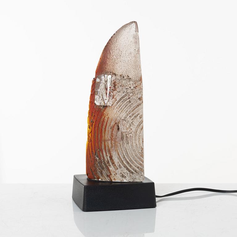 Bertil Vallien, a glass sculpture, Kosta Boda.