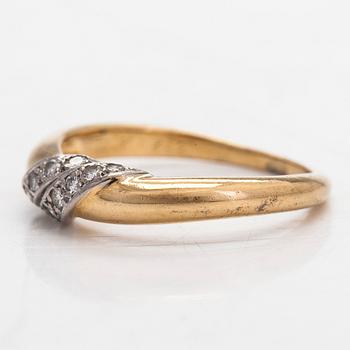 Cartier, ring, 18K guld med diamanter.