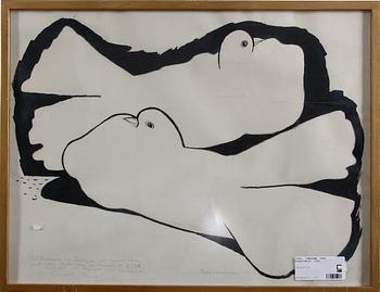 LUNDGREN, TYRA. Blandteknik. Sign. o dat. 1973.