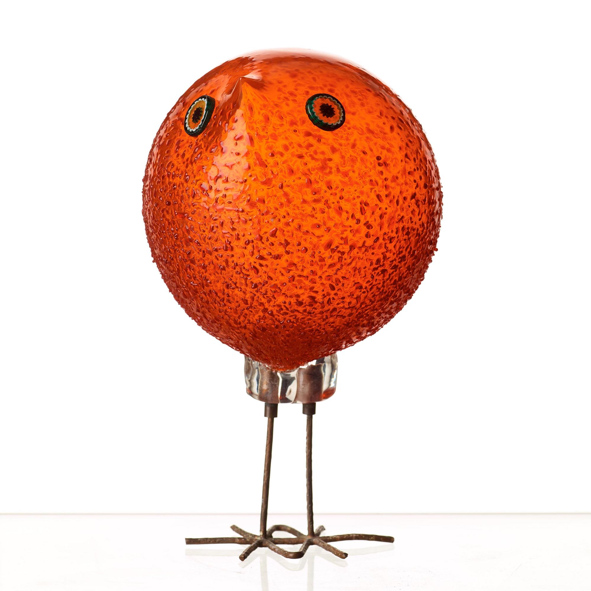 Peter Pelzel, A Peter Pelzel 'Pulcino' glass bird, Vistosi, Italy 1960's.