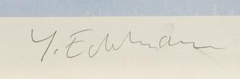 Yrjö Edelmann, 2 signed and numbered colour lithographs.