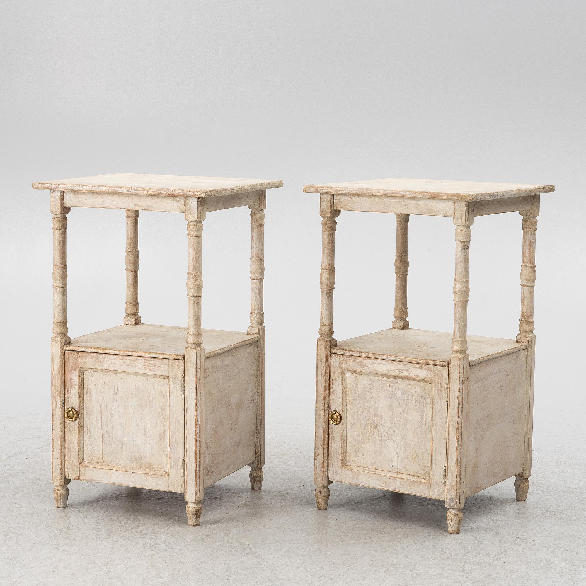 A of pair late 19th century nightstands.