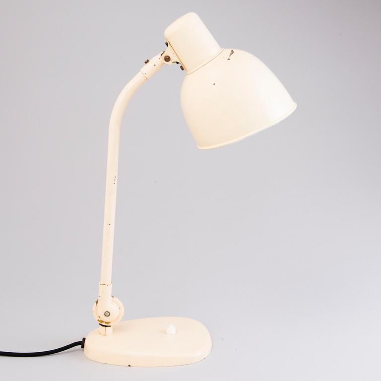 A mid 20th century desk lamp  by PSO, Pohjoismainen Sähkö Oy, Finland.