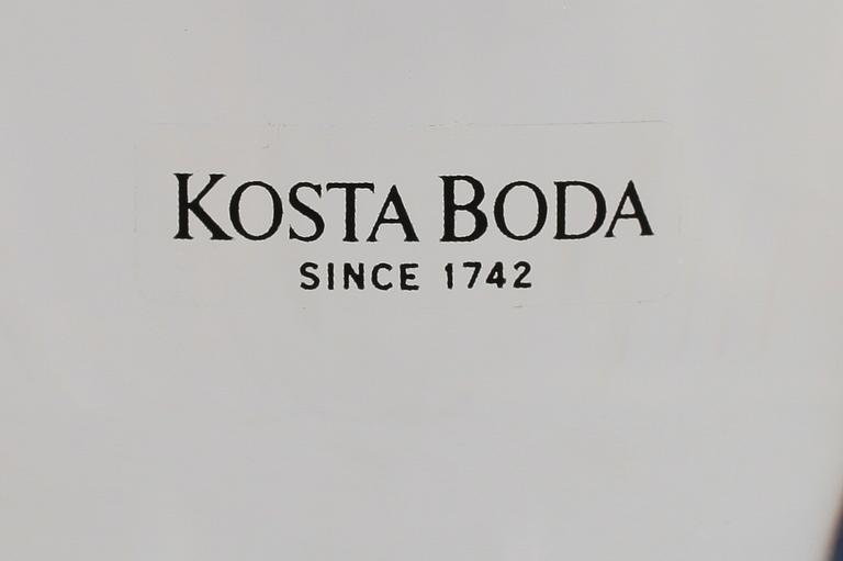 VAS, glas, Göran Wärff, Kosta Boda, signerad, 1900-talets andra hälft.
