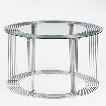 Verner Panton, "Pantonova", matbord och 6 stolar, modell "102 S-G", Fritz Hansen, Danmark 1970-tal.