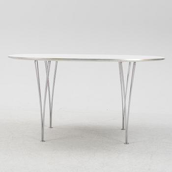 Bruno Mathsson & Piet Hein, matbord, "Superellips", Fritz Hansen, Danmark.