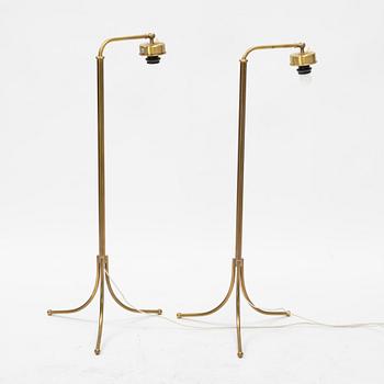 Josef Frank, floor lamps, a pair, model 1842, Firma Svenskt Tenn.