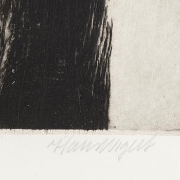 HANS WIGERT, etsning, provtryck, signerad.
