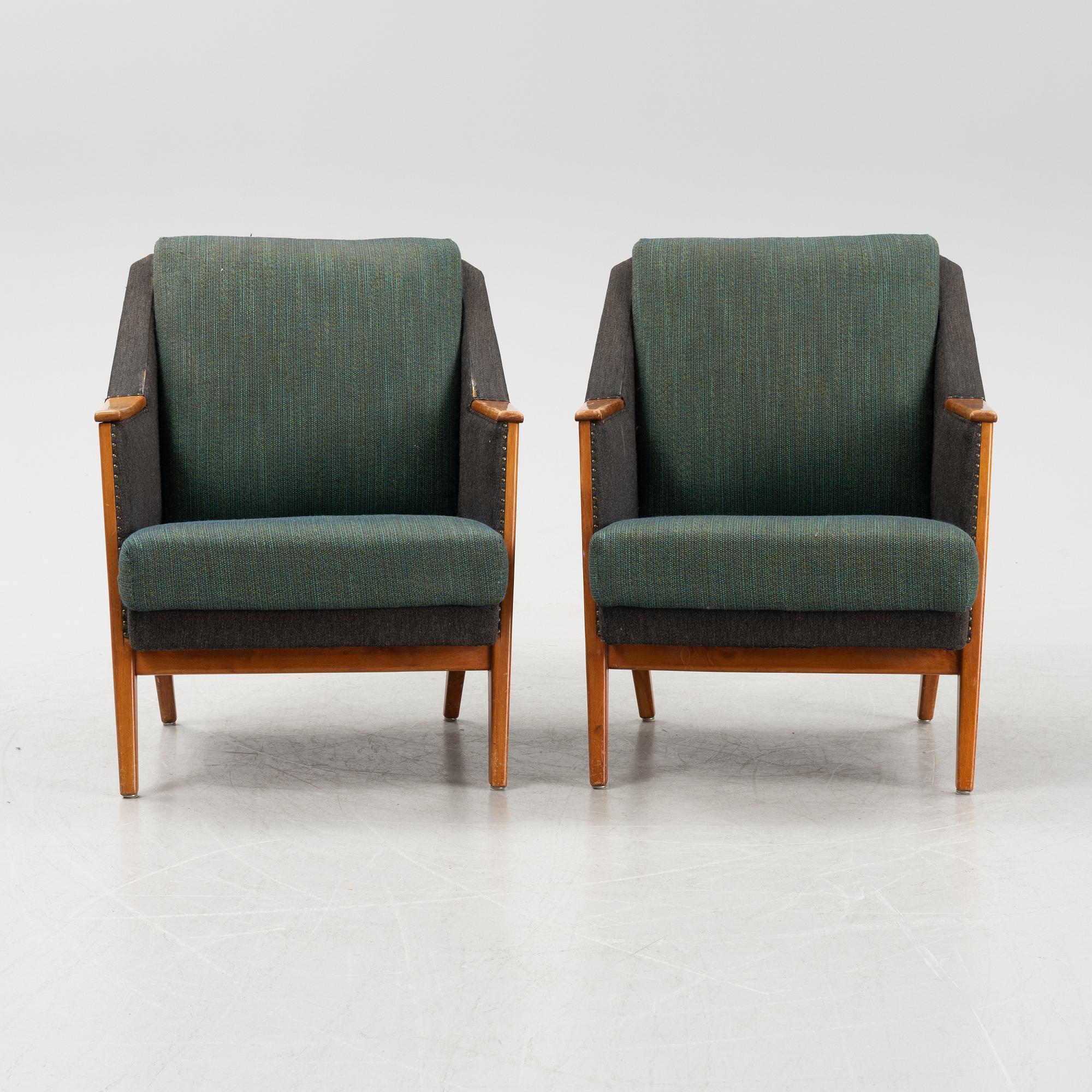 Soffa samt två fåtöljer, "Falang", IKEA, 1950/60-tal.