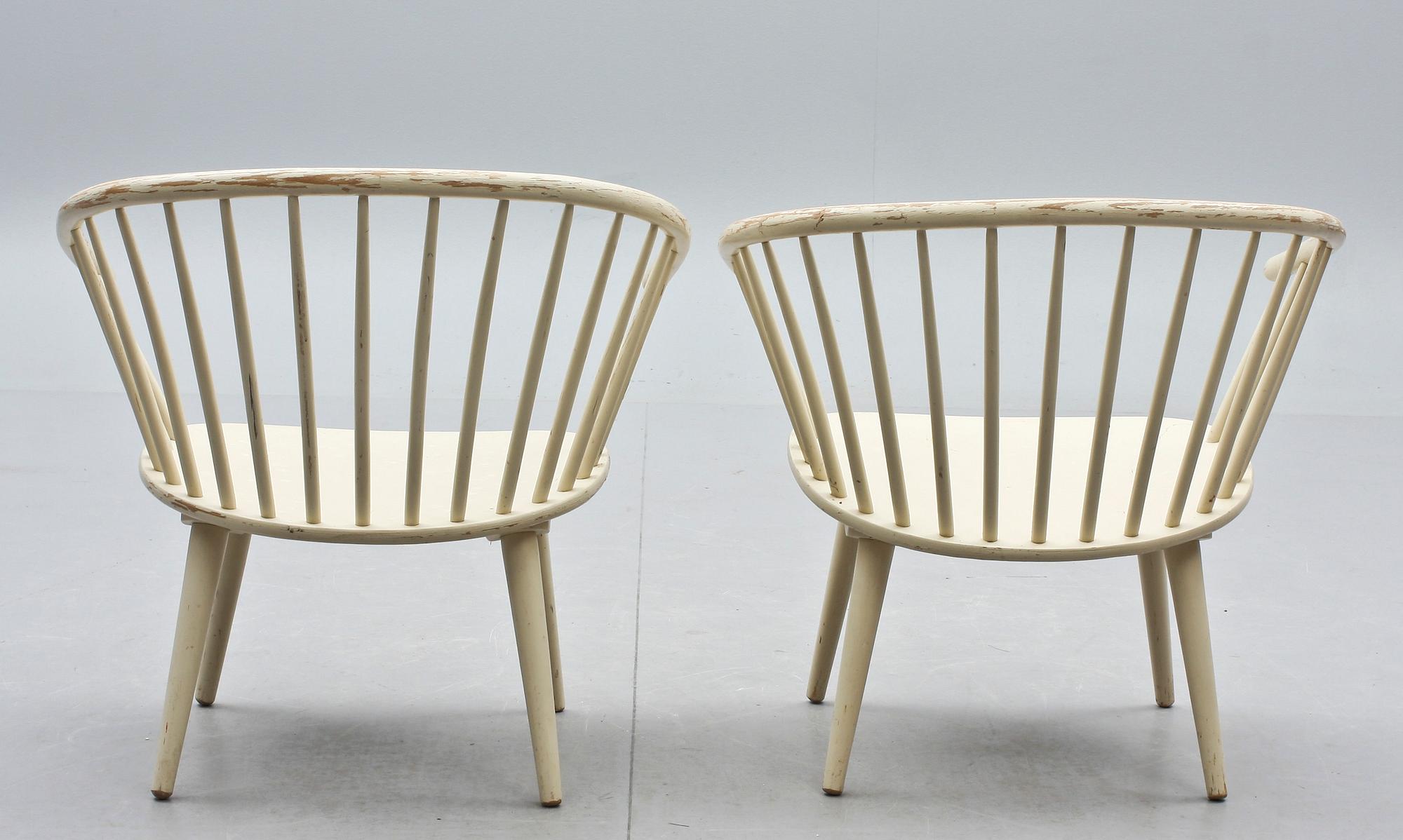 KARMSTOLAR, ett par, "Eker", Gillis Lundgren, IKEA, 1960-tal.
