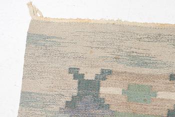 Judith Johansson, a carpet,”Dungen”, flat weave c 243 x 171 cm, signed JJ.