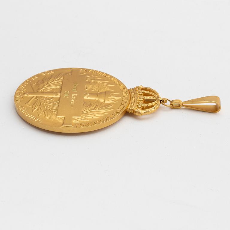 The Royal Swedish Academy of Engineering, gold medal. Awarded to Professor Bengt Kasemo in 2007.