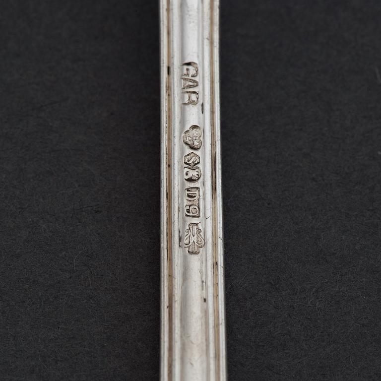 GAB, bestick, 24 delar, silver, modell Olga, bl a Stockholm 1955.