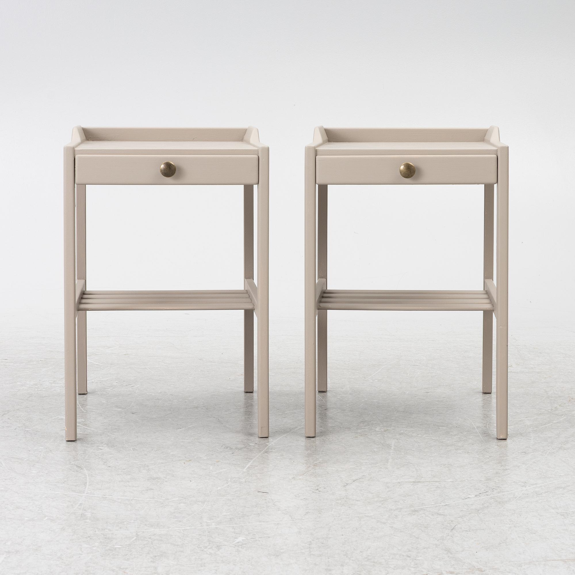 Bertil Fridhagen, Bedside tables, a pair, Bodafors, 1960s.