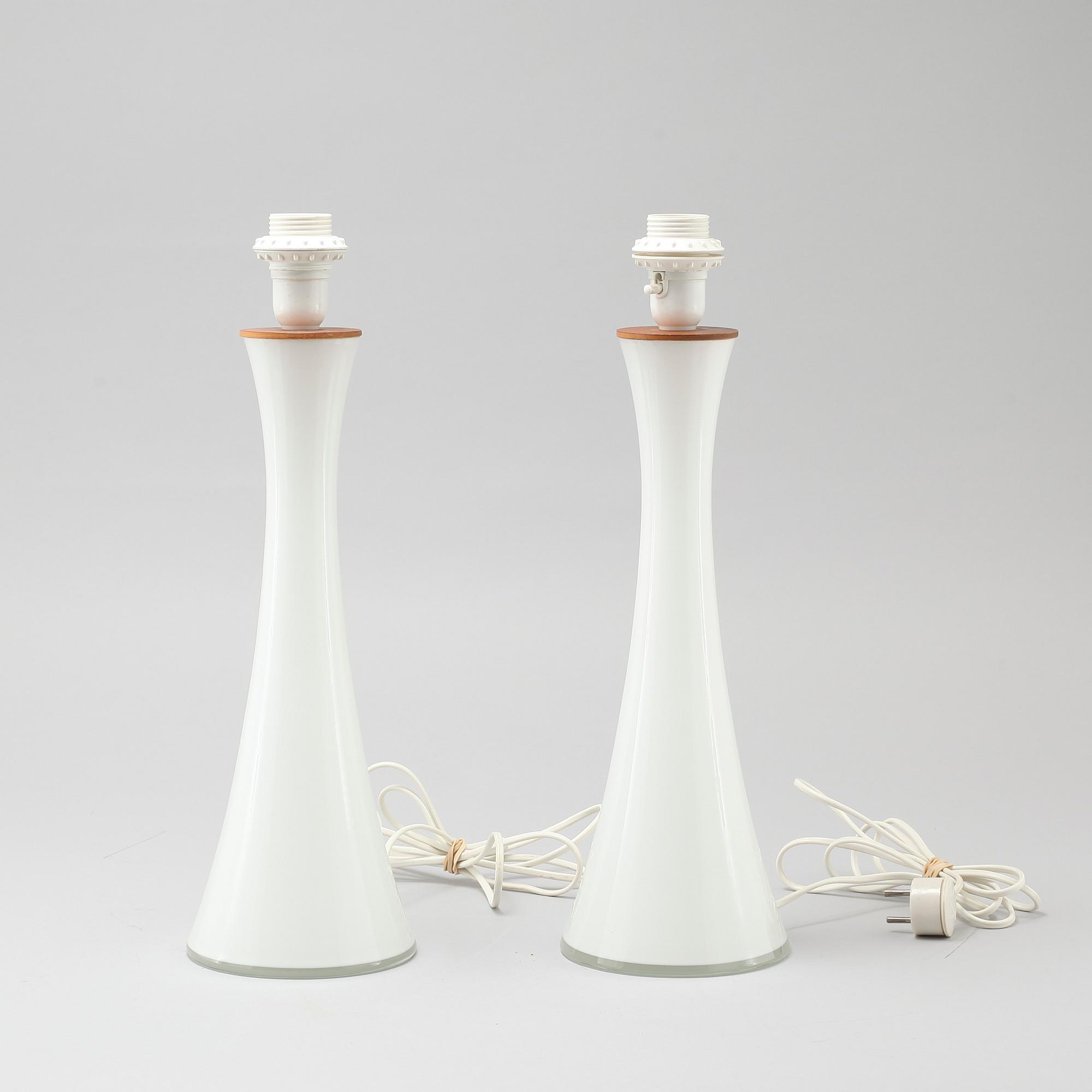 A pair of table lamps by Berndt Nordstedt for Bergboms, model "B-015", third quarter of the 20th century.