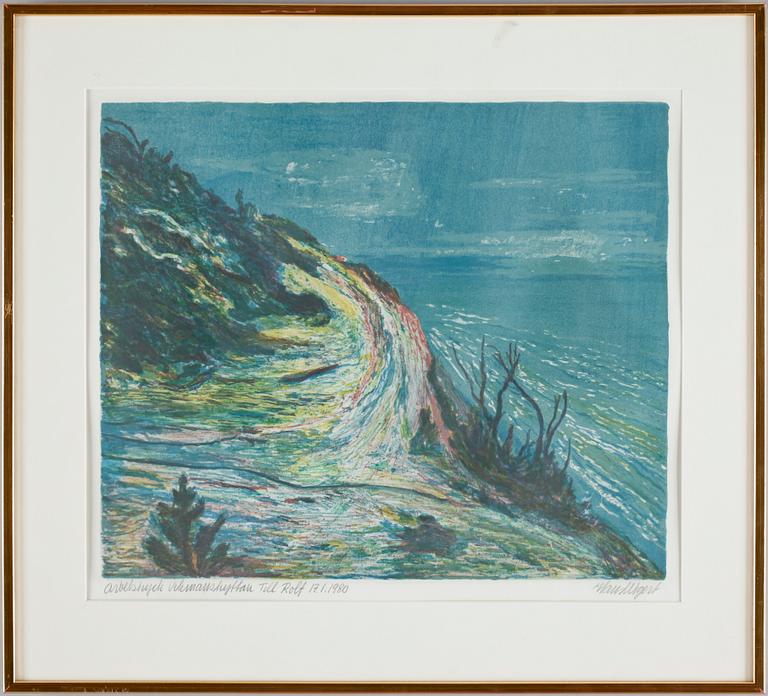 HANS WIGERT, provtryck till litografi. Sign.