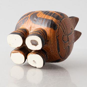 Lisa Larson, figurin, stengods, "Stora katten" ur serien "Jura", Gustavsberg.