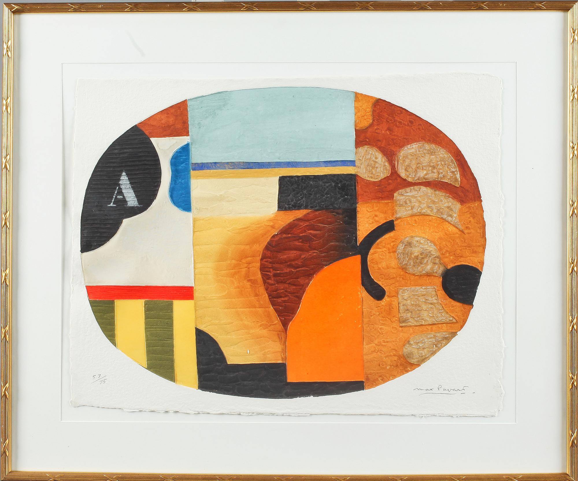 MAX PAPART, carborundumetsning, signerad och numrerad 57/75.