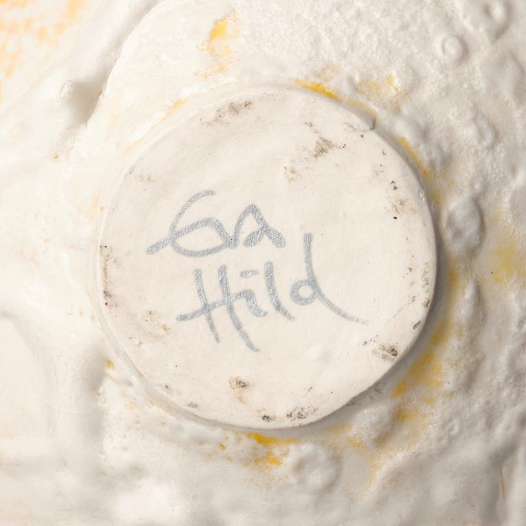 Eva Hild, a stoneware bowl, executed in her own studio, Sparsör, Sweden.