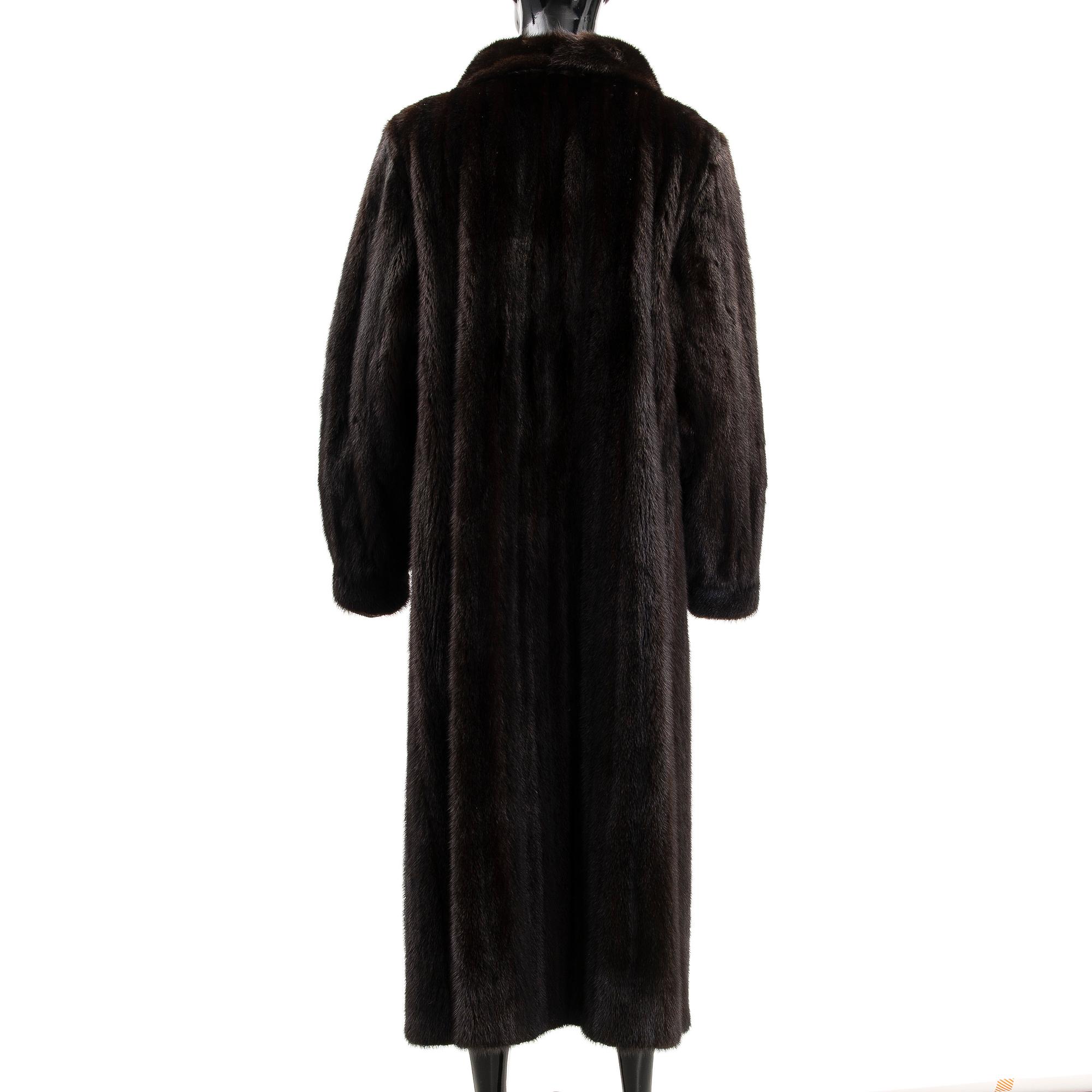 A SAGA MINK FUR COAT.
