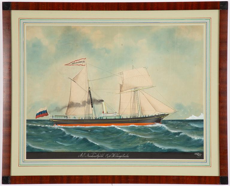 Lars Petter Sjöström, Bröderna Nobels tankarångfartyg "AE Nordenskjöld".