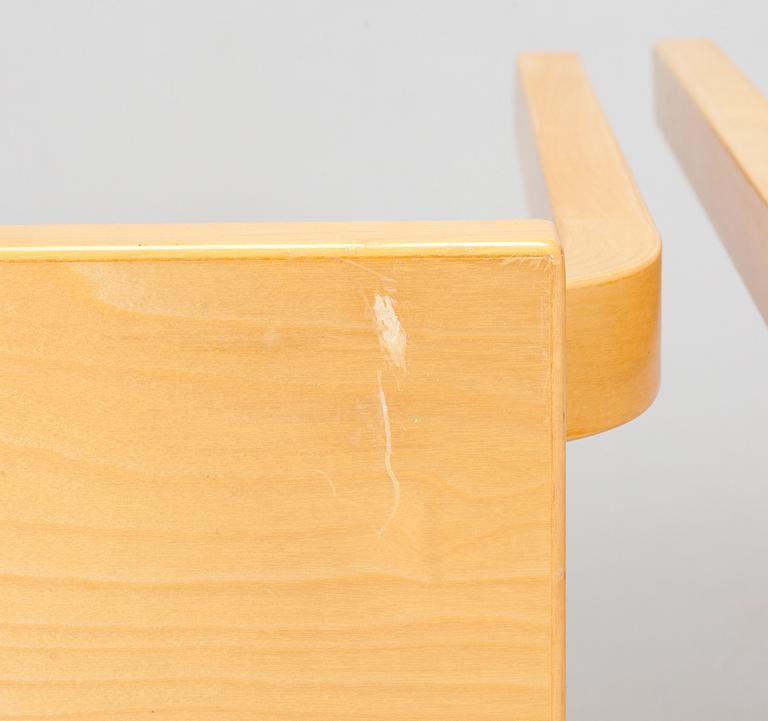 Alvar Aalto, two side tables, Artek, Finland 1980s.