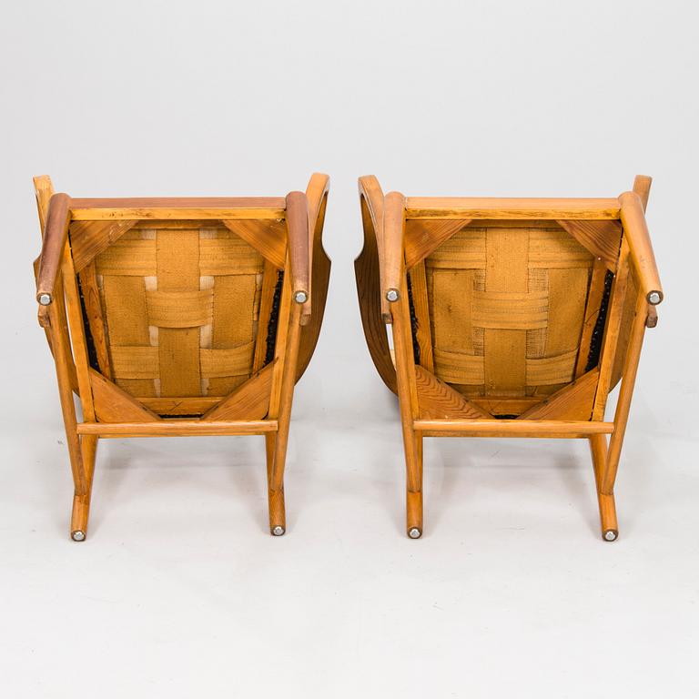 ERIK BRYGGMAN, a pair of 1930's armchairs for.