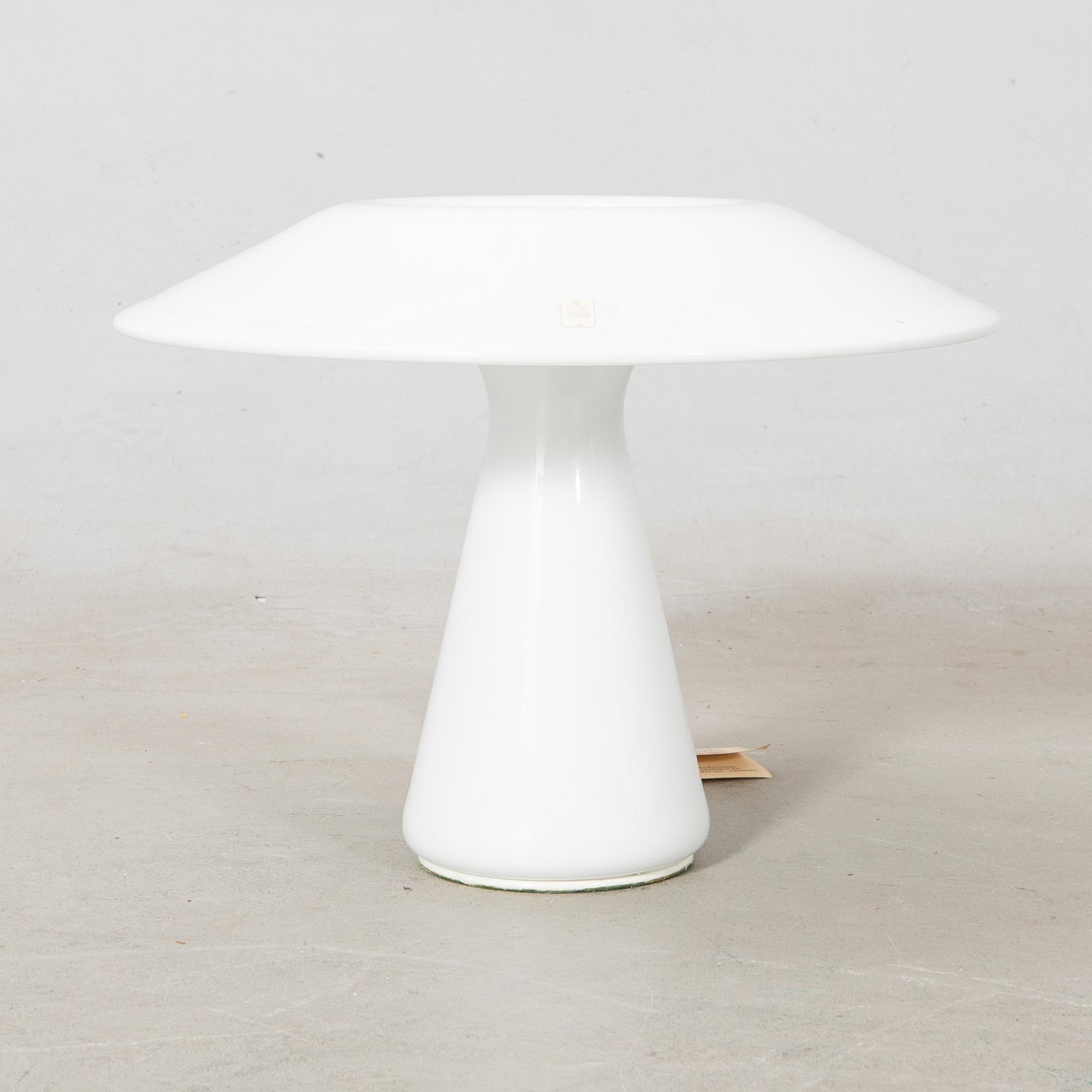 Sidse Werner, table lamp, "Phoenix", Holmegaard, Denmark, 1980s.