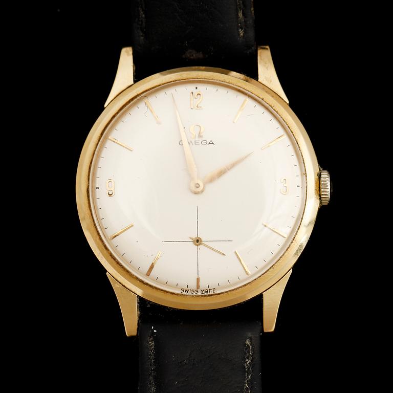 HERRARMBANDSUR, 18 k, Omega, 1960-tal.