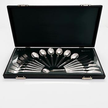 A 24-piece sterling silver cutlery set, 'Diplomat', Kultateollisuus Turku 1978.