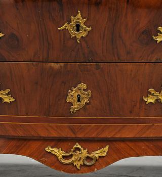A Swedish Rococo commode attributed to P. Gyllenberg (master in Stockholm 1767-85).