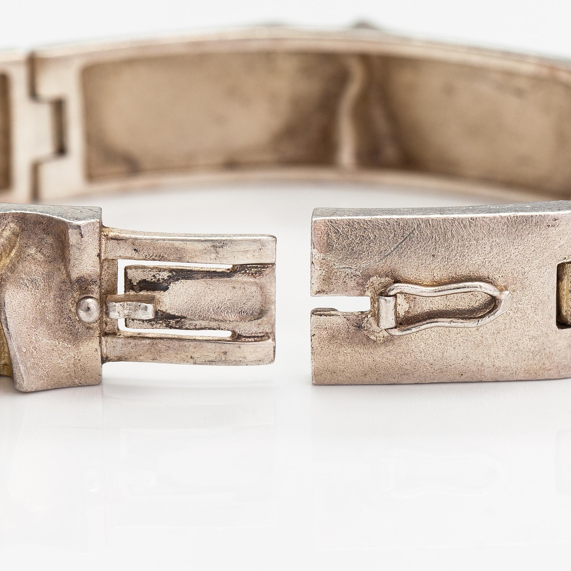 Björn Weckström, Armband "Ceres", sterlingsilver. Lapponia 1978.