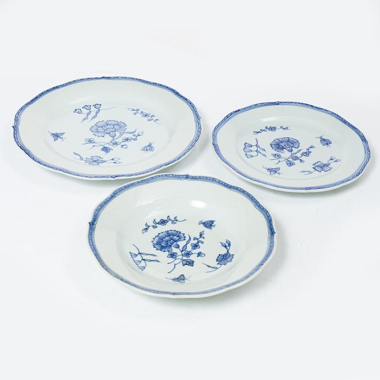 IKEA, Matservis, 44 delar, "Nejlika", ur Ikeas 1700-talsserie, 1990-tal.