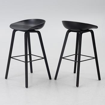 Hee Welling, barstolar, "About a stool", 6 st, HAY, Danmark.