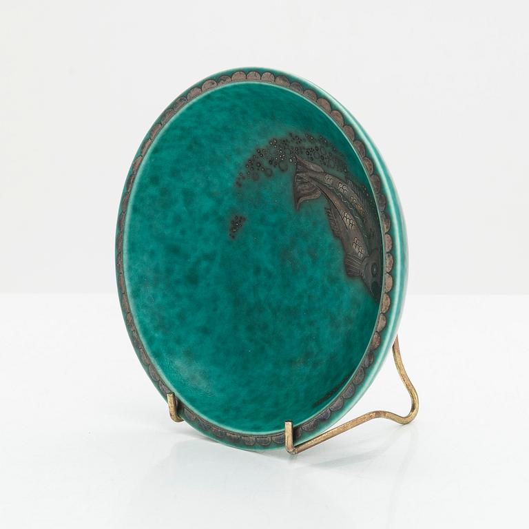 Wilhelm Kåge, vas, skålar 2st, "Argenta" Gustavsberg.