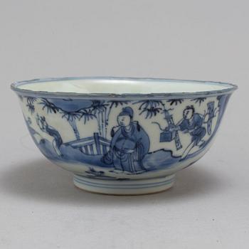 SKÅL, porslin. Qingdynastin, Kangxi (1662-1722).