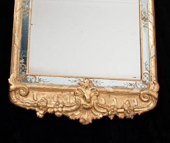 A Swedish Rococo 18th century mirror.