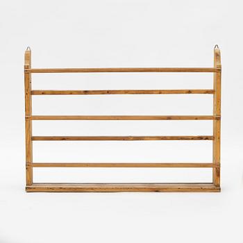 A swedish provincial pinewood shelf, 20th century.